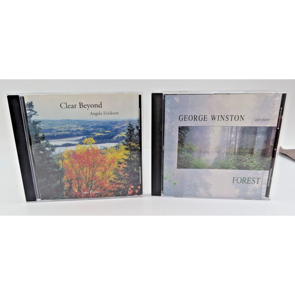Solo Piano Clear Beyond by Angela Erickson & Forest by George Winston Lot of 2 - Picture 1 of 7